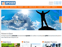 Tablet Screenshot of exposer.co.in